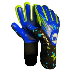 Guante NYK Fénix Semiprofesional Látex Grippy Azul/Negro