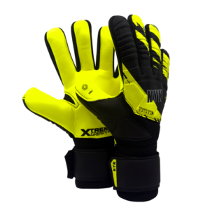 Guante NYK Warrior V1.0 Semiprofesional Anti fractura Látex Grippy Negro/Neón