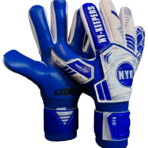 Guante NYK Reflex Semiprofesional Anti fractura Látex Grippy Blanco/Azul