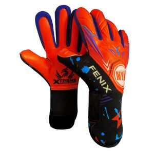 Guante NYK Fénix Semiprofesional Látex Grippy Naranja/Negro