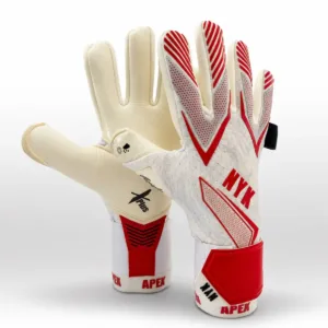Guante De Arquero NYK APEX Pro Látex X-Basic Blanco/Rojo