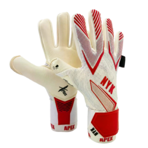 Guante De Arquero NYK APEX Pro Látex X-Basic Blanco/Rojo