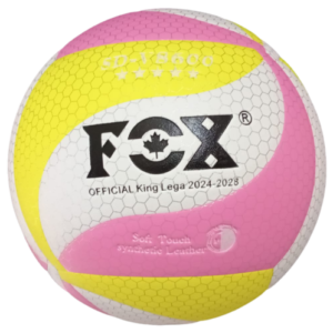 Balón De Volleyball FOX Pro V8600 Amarillo/Rosa/Blanco #5